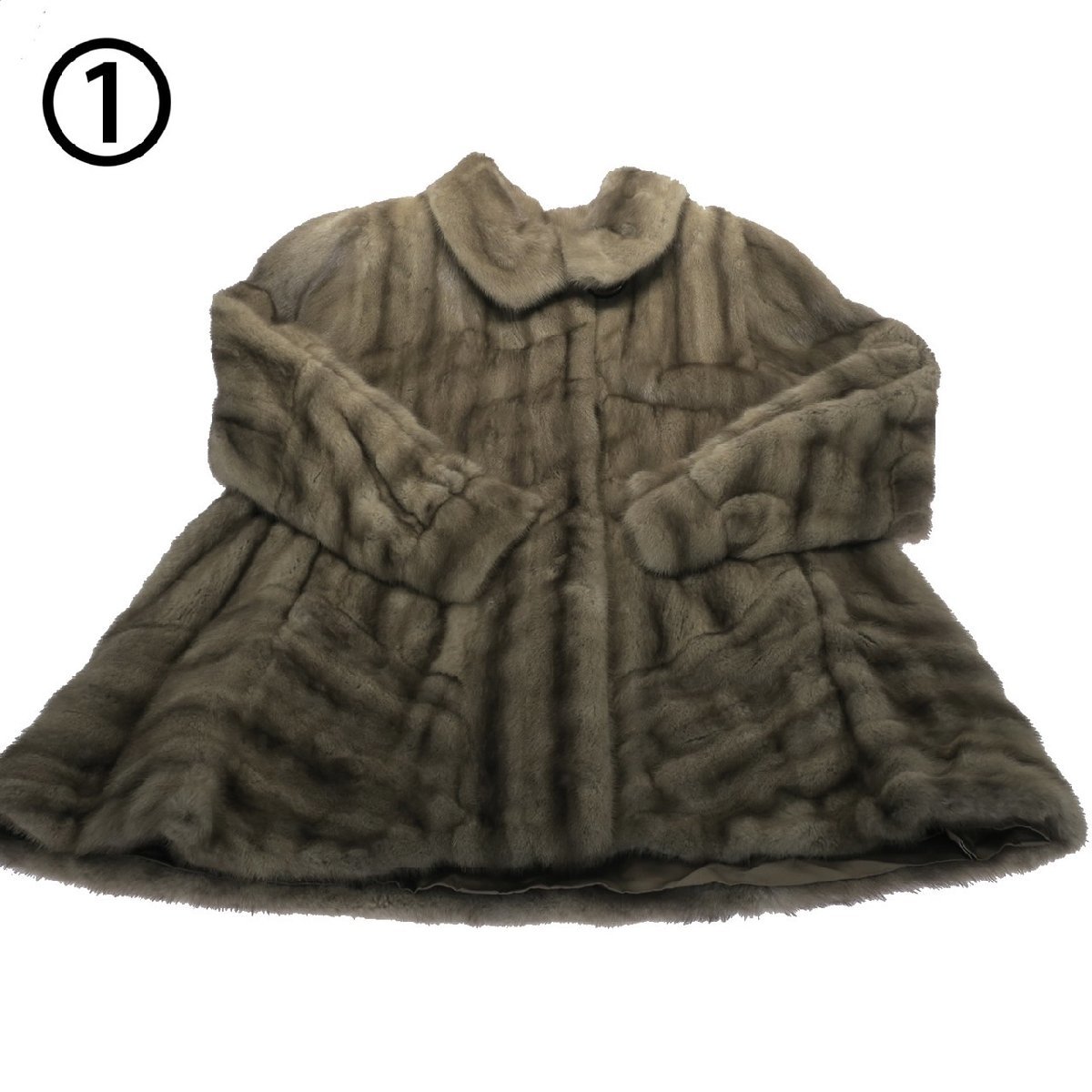 SAGA ◇シェアード ファーコート 美品 ◇高級毛皮 MINK 訳あり品 
