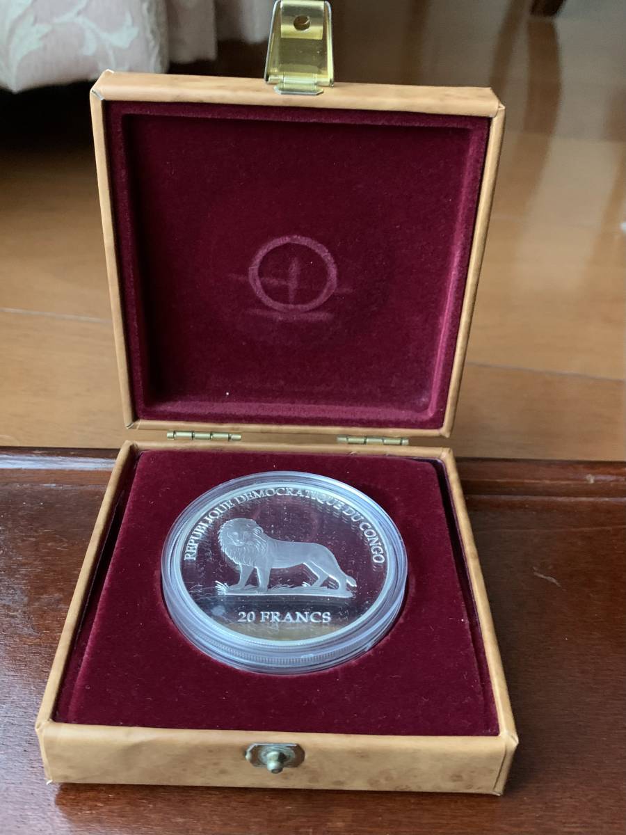 コンゴ共和国 2000年 日本新500円硬貨発行記念 20フラン銀貨/プルーフ