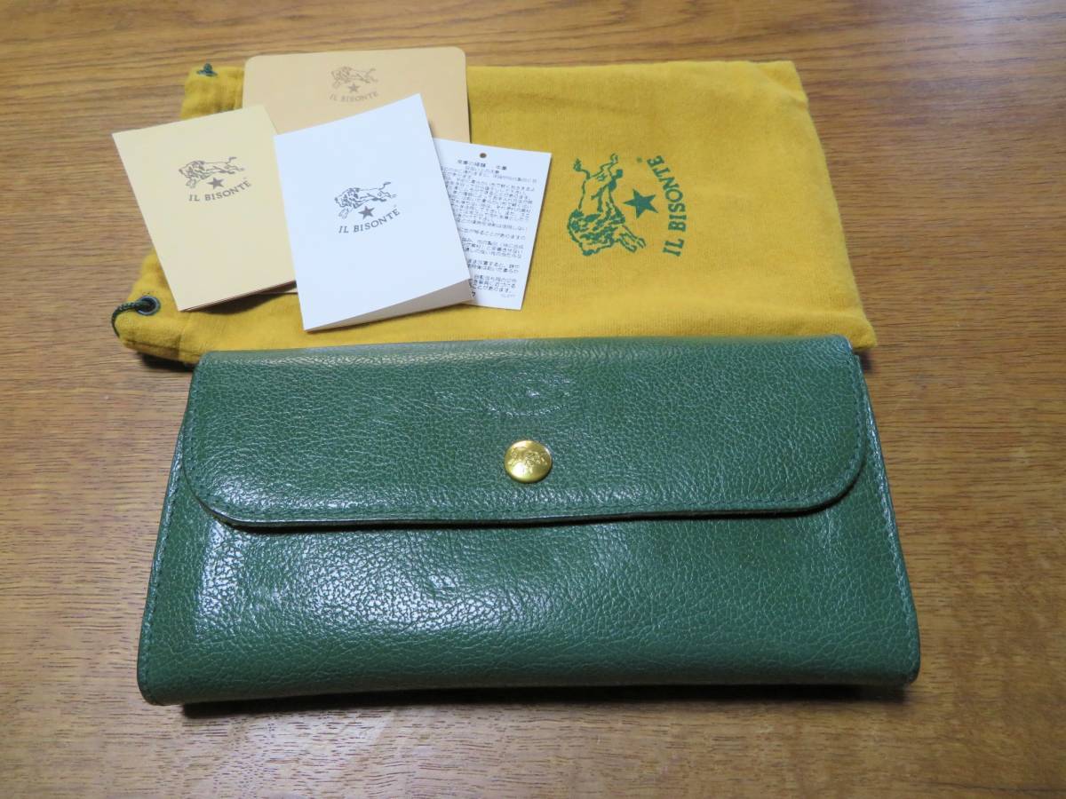 IL BISONTE イルビゾンテ 長財布 グリーン