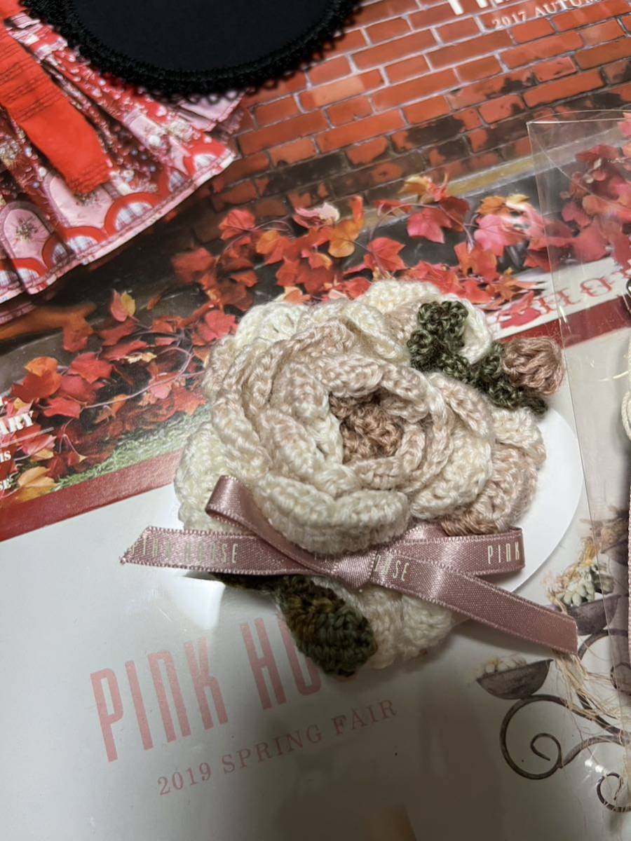 PH 未使用　お花モチーフブローチとストラップ？のセット/ピンクハウス　インゲボルグ　カネコイサオ　ワンダフルワールド