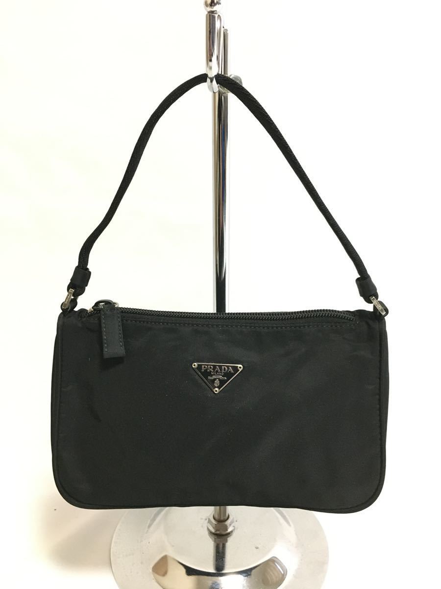【新品，爆買い】 プラダ ロゴプレート ミニ バッグ ハンドバッグ PRADA ナイロン(ハンドバッグ)｜売買されたオークション情報、yahooの商品情報をアーカイブ公開 - オークファン かばん、バッグ