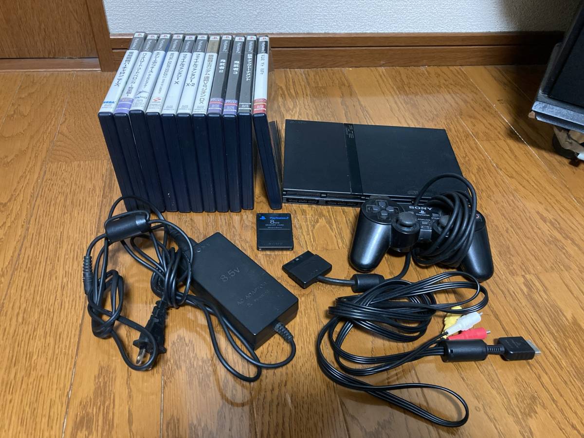 【セール，本物保証】 薄型 PlayStation2 プレイステーション2 PS2 本体セット SCPH-70000 動作読込確認済 ソフト コントローラー メモリーカード(本体)｜売買されたオークション情報、yahooの商品情報をアーカイブ公開 - 本体、アクセサリー