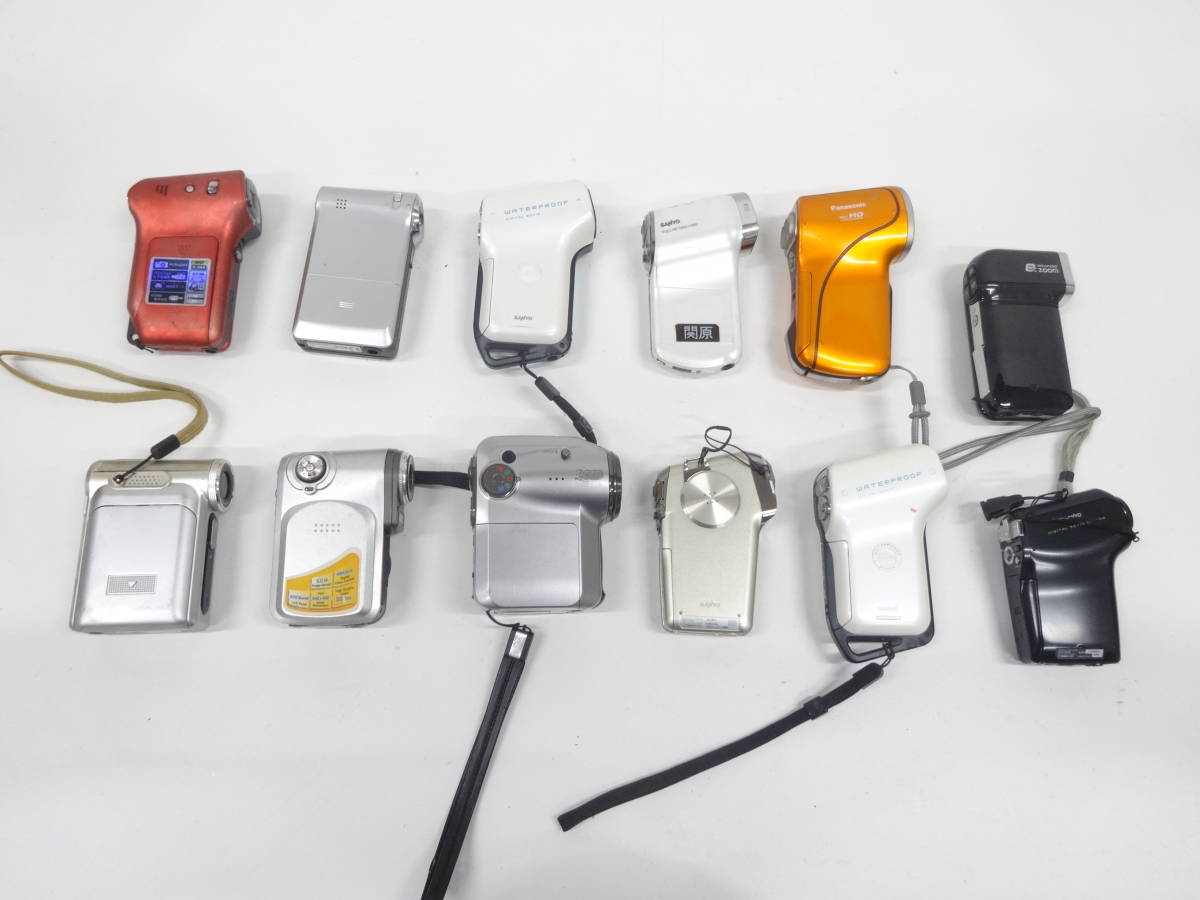 Panasonic/SANYO 等 デジタルムービーカメラ　まとめ　12個　動作未確認　M1062 SANYO カメラ、光学機器 パナソニック HC-V360M HDC-TM25 &frasl;Victor