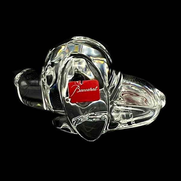 美品バカラ お茶犬 伊藤園 犬 ドッグ 箱付き クリスタルオブジェ