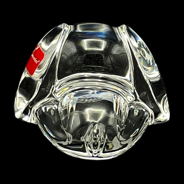 美品バカラ お茶犬 伊藤園 犬 ドッグ 箱付き クリスタルオブジェ