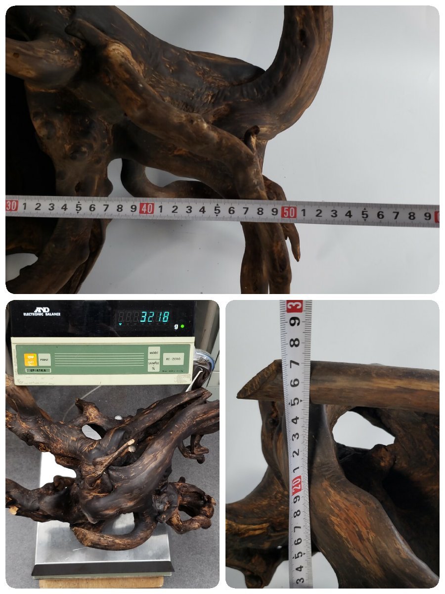 木の根オブジェ 床の間飾り 花台 一点物 天然木 木の置物 根っこ