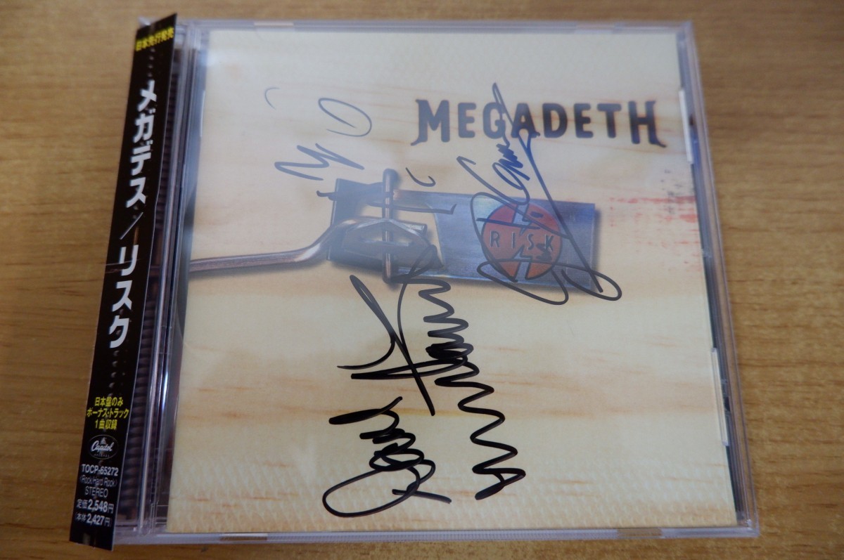 【お買い得，HOT】 CDi-6078＜帯付 / サイン入り＞メガデス / リスク(Megadeth)｜売買されたオークション情報、yahooの商品情報をアーカイブ公開 - オークファン Megadeth