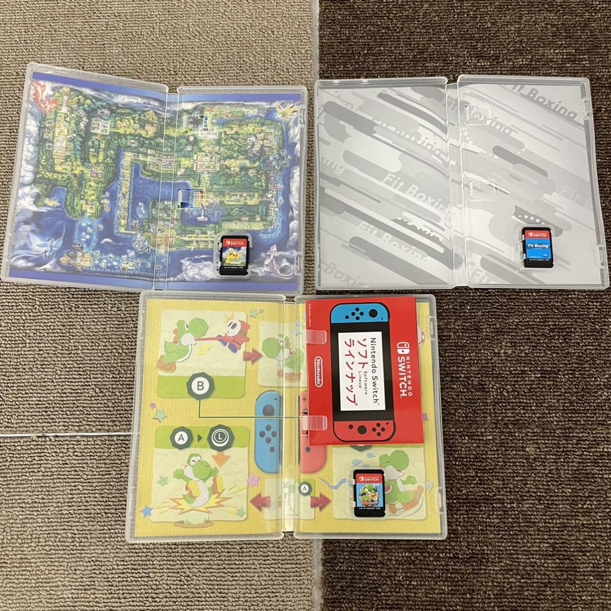 □【売り切り】Nintendo Switch スイッチ ゲームソフト3つまとめ売り  