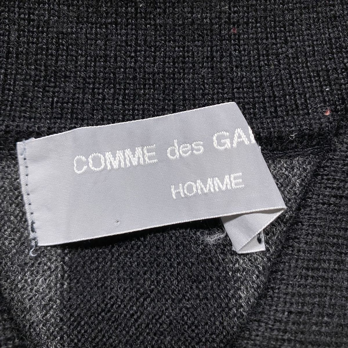 希少　COMME des GARCONS コムデギャルソンオム　■70s ~ 80s AD表記なし　川久保オム　■ボールドストライプ　■ニットポロ　ニット des GARCONS COMME | garcons 90s