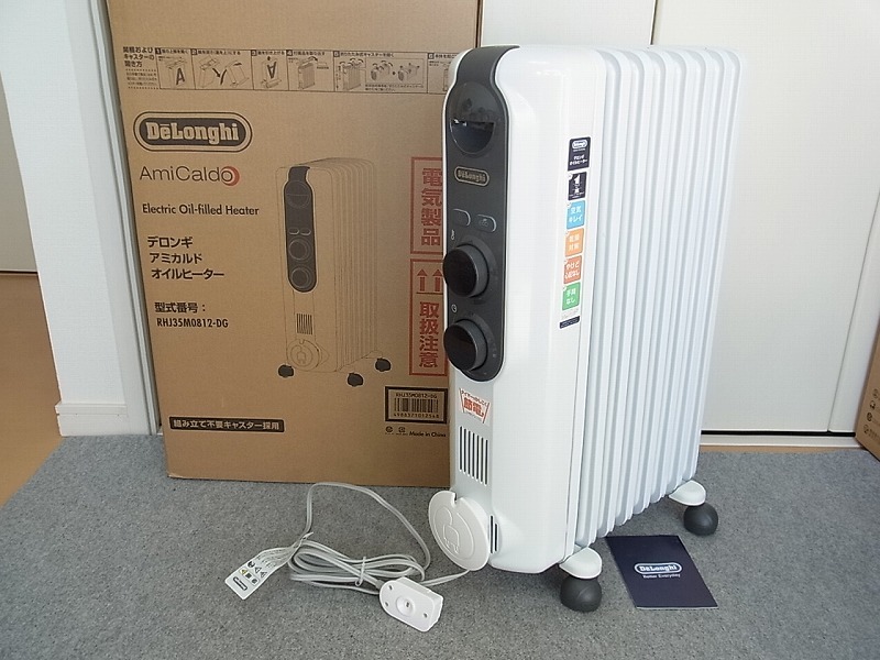  デロンギ アミカルド オイルヒーター RHJ35M0812-DG 組立不要キャスター(オイルヒーター)｜売買されたオークション情報、yahooの商品情報をアーカイブ公開 - オークファン オイルヒーター