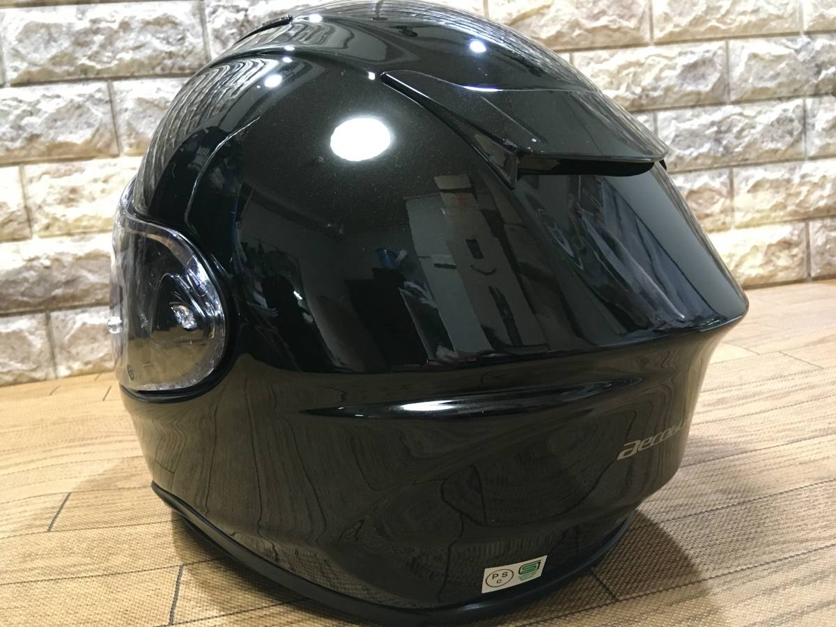 【品質保証，大人気】 OGK Kabuto Aeroblade5 メタリックブラック色 55-56cm Sサイズ 2121/01製造品 良品(Sサイズ)｜売買されたオークション情報、yahooの商品情報をアーカイブ公開 - オークファン フルフェイス（オンロード用）