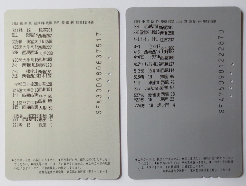 使用済み】 SFメトロカード3000 (営団地下鉄) 川本喜八郎「平家物語 