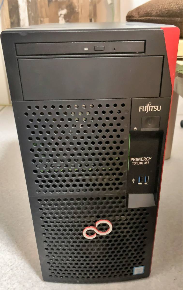メモリ増強＋音源・GPU追加：Fujitsu PRIMERGY TX1310 M3(Xeon E3-1225v6 32GBRAM 240GB SSD)