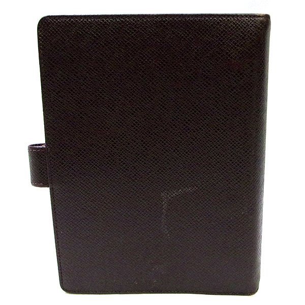 難有 ルイ・ヴィトン タイガ アジェンダMM 手帳カバー R20432 レザー 【324697】