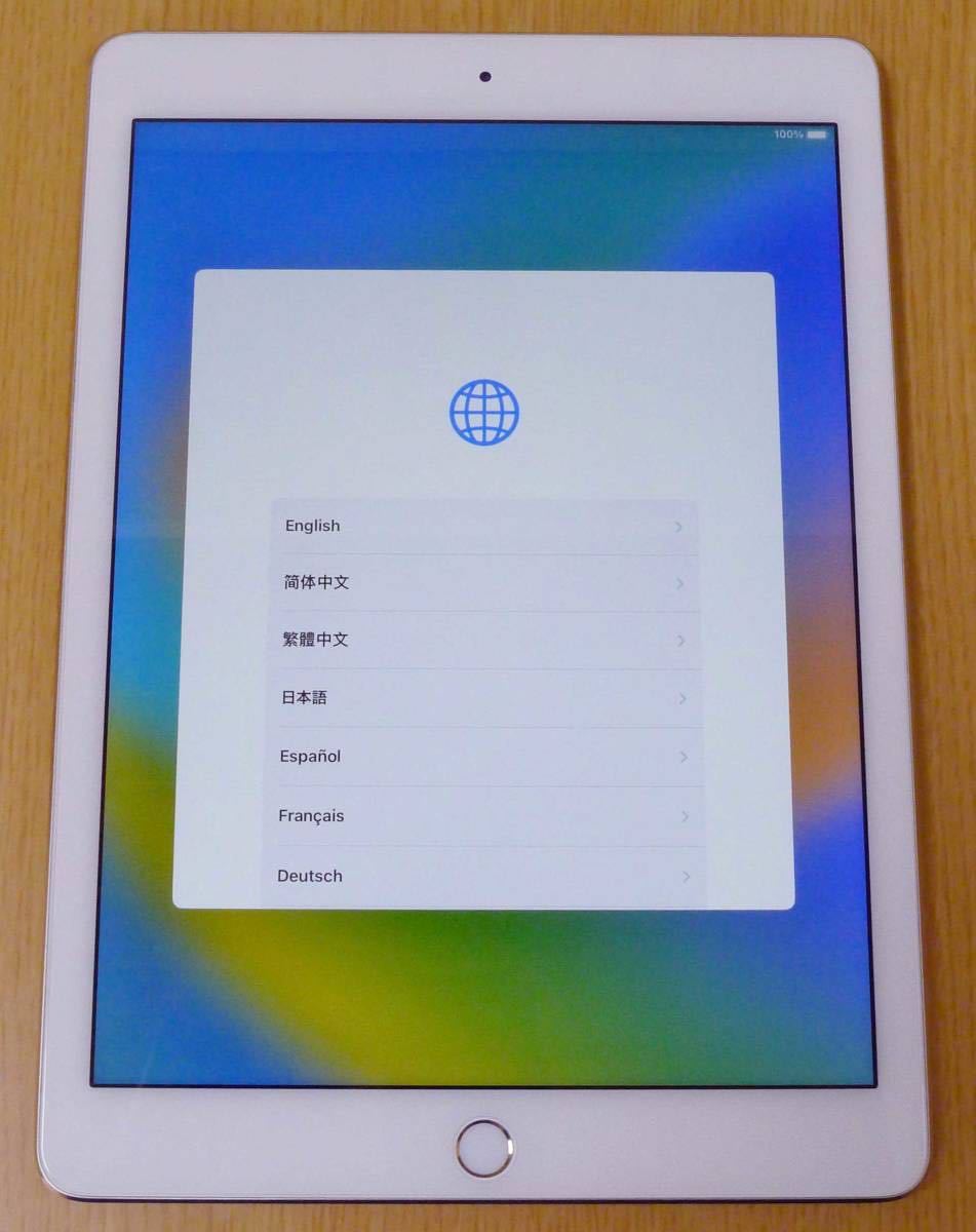 ジャンク iPad Pro 9.7 Wi-Fi 128GB ゴールド バッテリー劣化 保護