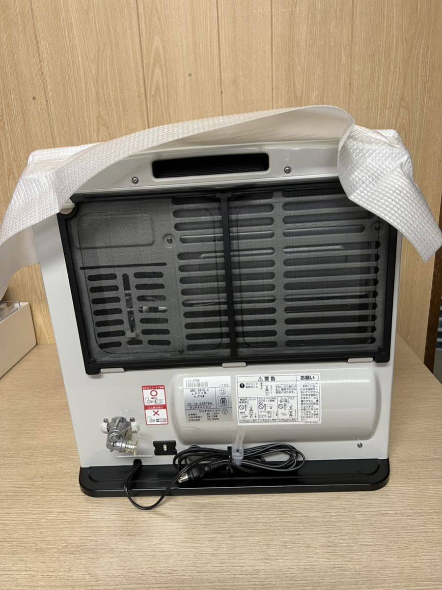 【美品】リンナイ LPガス ガスファンヒーター SRC-361E-2 □リンナイ ガスファンヒーター LPガス SRC-361E-2 11~15畳[1220AI]8BT