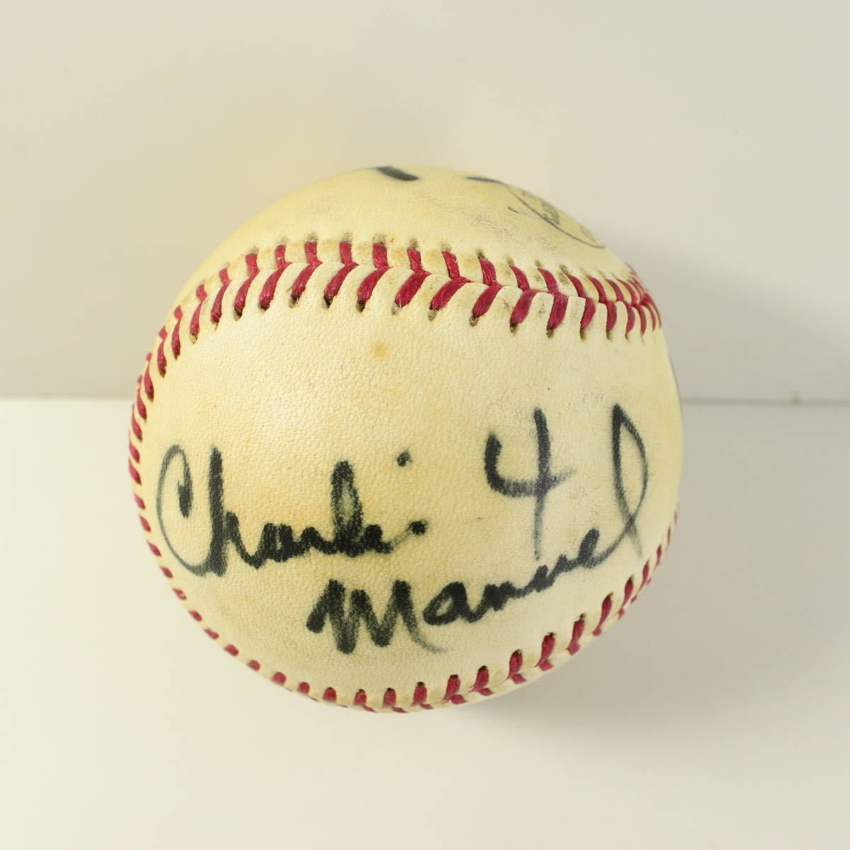 ★昭和54～55年★近鉄バファローズ 4選手寄せ書き 直筆サインボール レア品★#1鈴木啓示 #4マニエル #18太田幸司 #21柳田豊★レトロ
