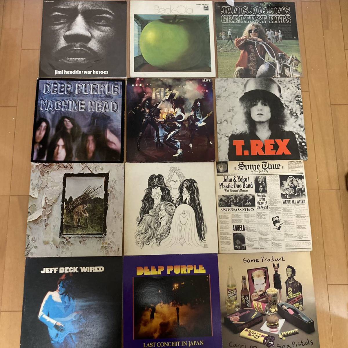 2026，人気セール アナログレコード 洋楽 ロック 名盤 12枚 セット ジミ ヘンドリックス / KISS / ディープ パープル / セックス ピストルズ 等(その他)｜売買されたオークション情報、yahooの商品情報をアーカイ その他