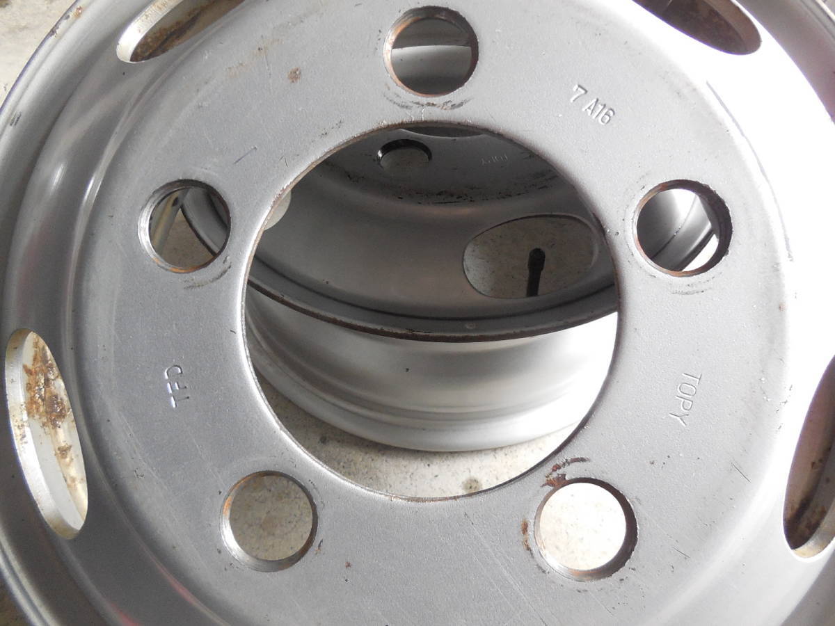 2トン車⁄ダイナ系16インチ⁄トピー工業スチールホイール⁄T16X51 