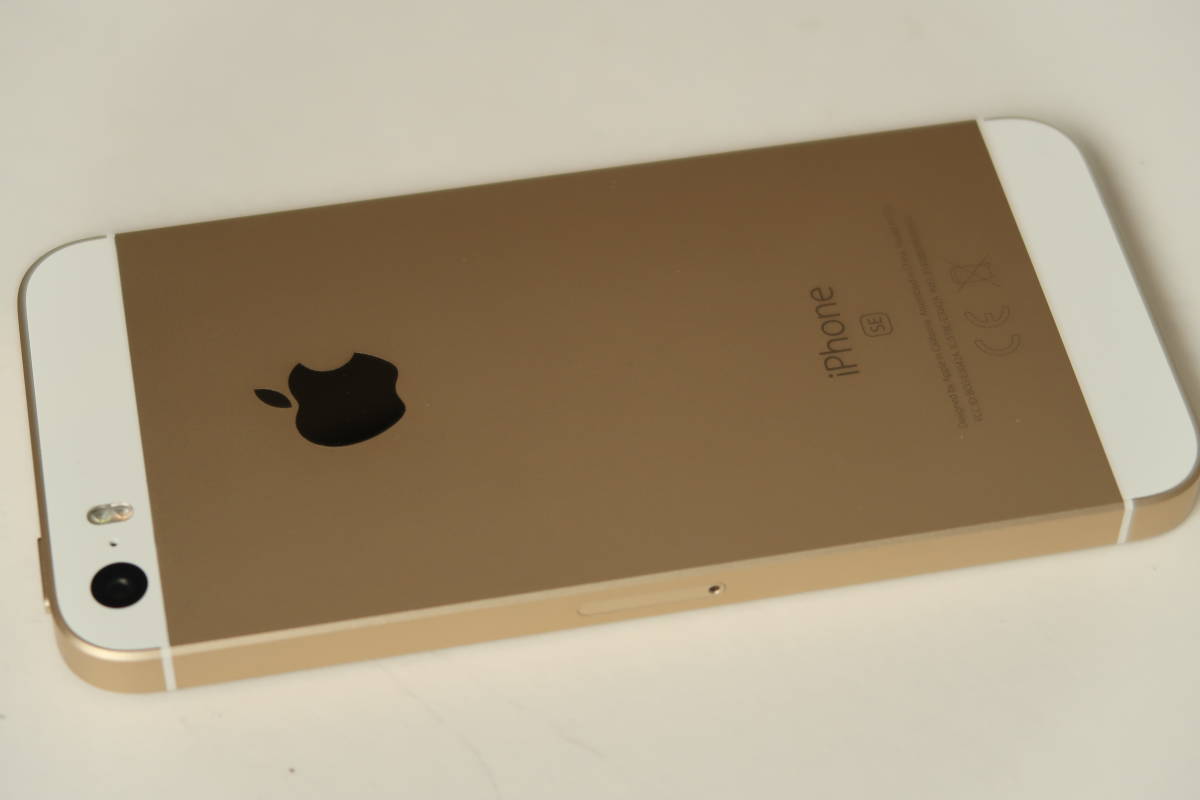 美品、iPhone SE(第1世代)32GB ゴールド Simロック解除済 AppleMP842J