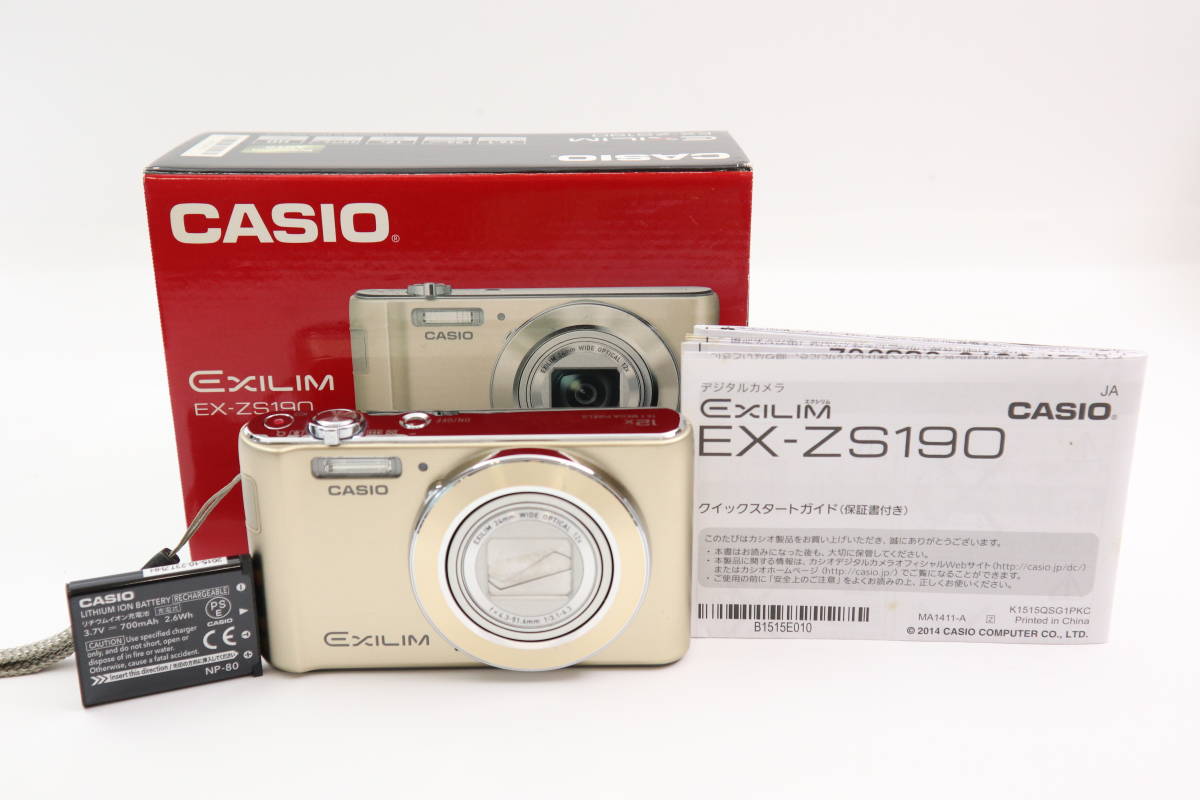 極美品】CASIO EXILIM EX-ZS190 16GB付 #51525 カシオ EXILIM EX-ZS190
