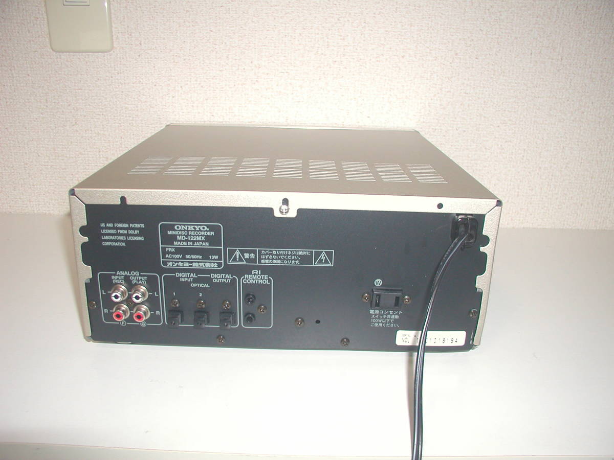 ONKYO MD-122MX オンキョー INTEC275 MDデッキ 5 ONKYO INTEC 275 A
