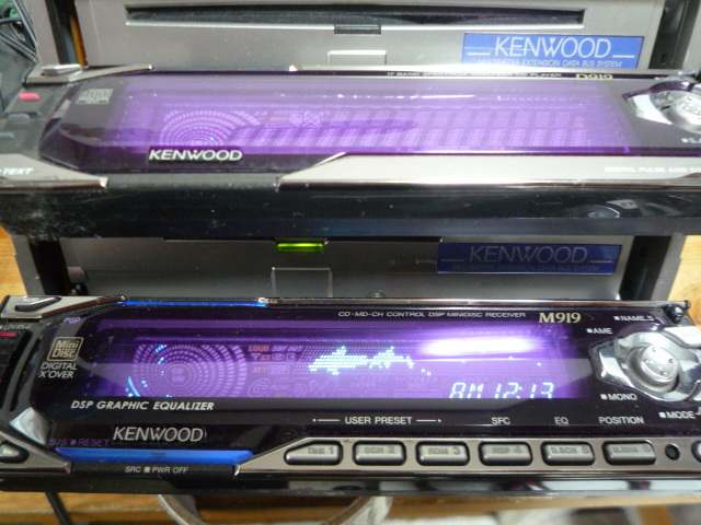 KENWOODケンウッドM919 D919 DSP CD＋MDデッキ スペアナ グライコ 動作