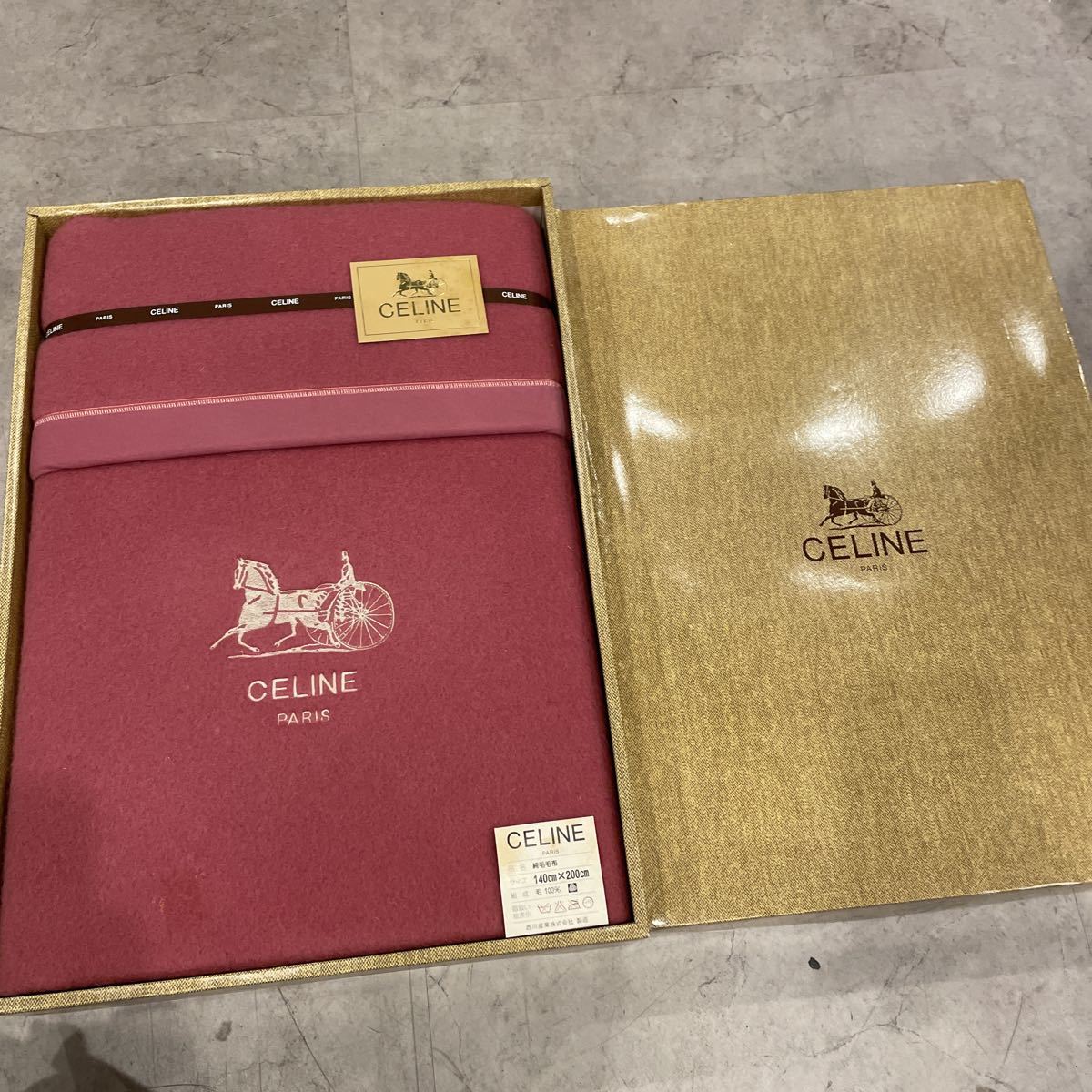 セリーヌ CELINE 西川産業 寝具 綿毛布 未使用 【公式通販】