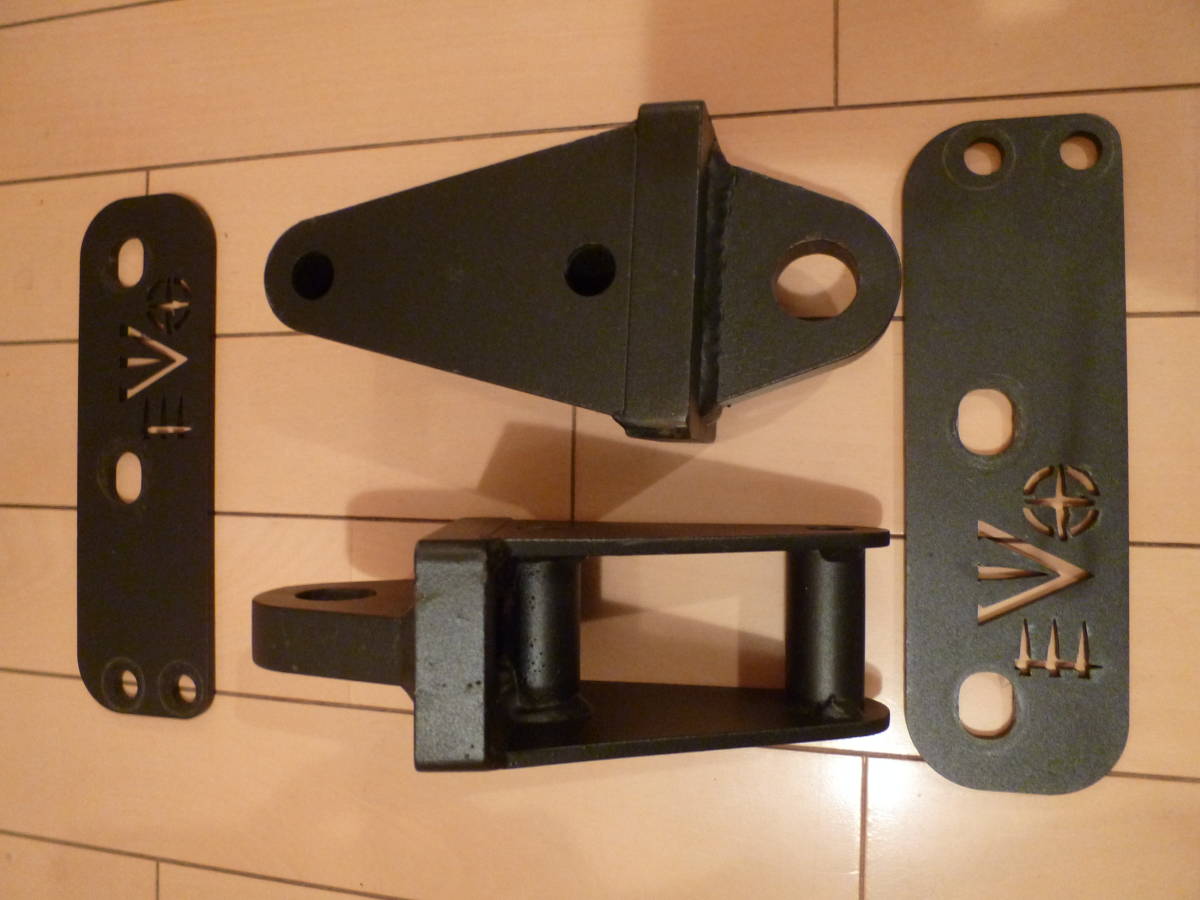JEEP JK ラングラー EVO MFG リア D-リング マウント EVO Manufacturing EVO-1083B Rear D-Ring Mounts for 07-18 Jeep Wrangler JK 