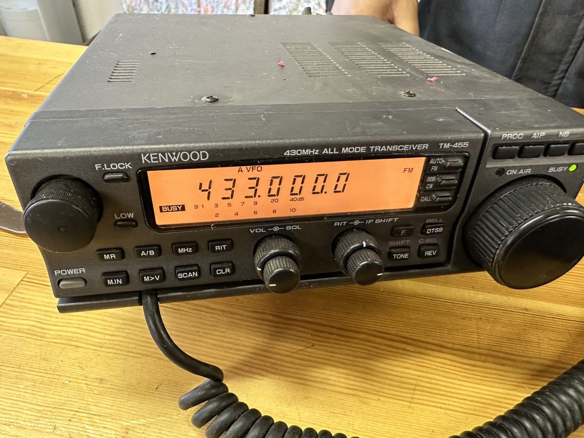 KENWOOD ケンウッド TM-455 430Mhz オールモード トランシーバー 現状