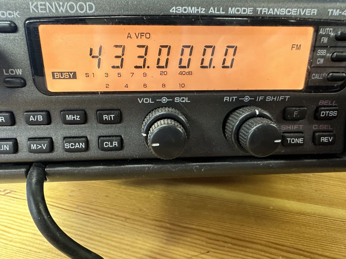KENWOOD ケンウッド TM-455 430Mhz オールモード トランシーバー 現状