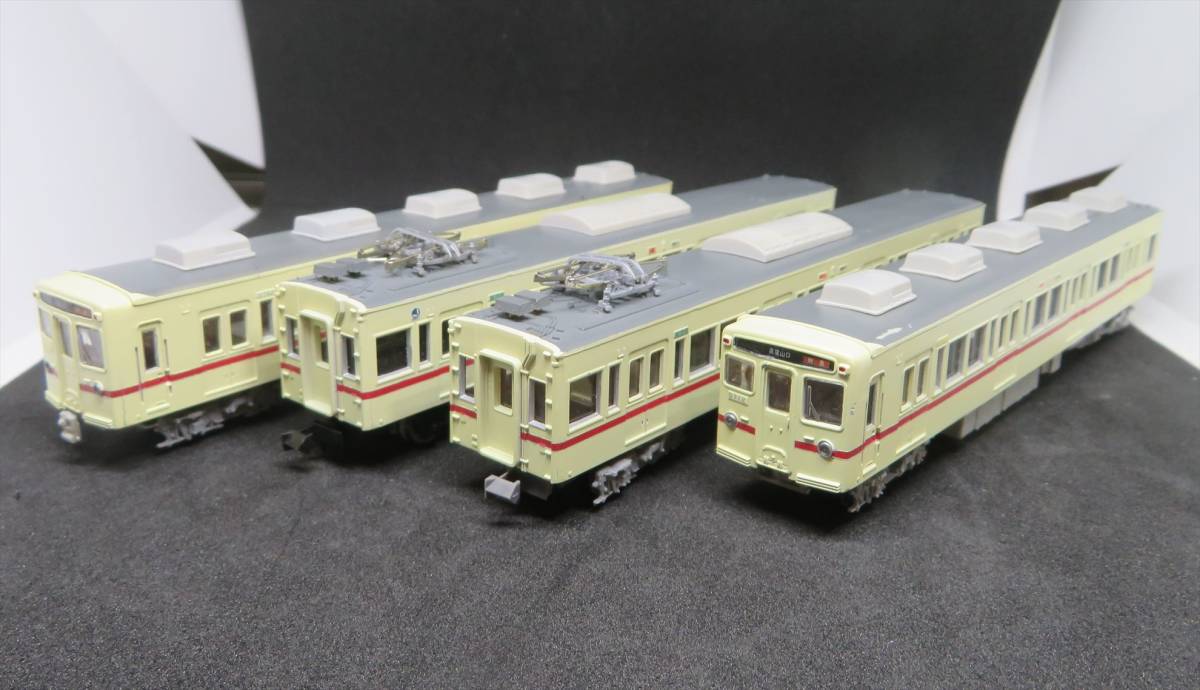 グリーンマックス 京王6000系 4両セット キット組立品 エンジ帯 難あり