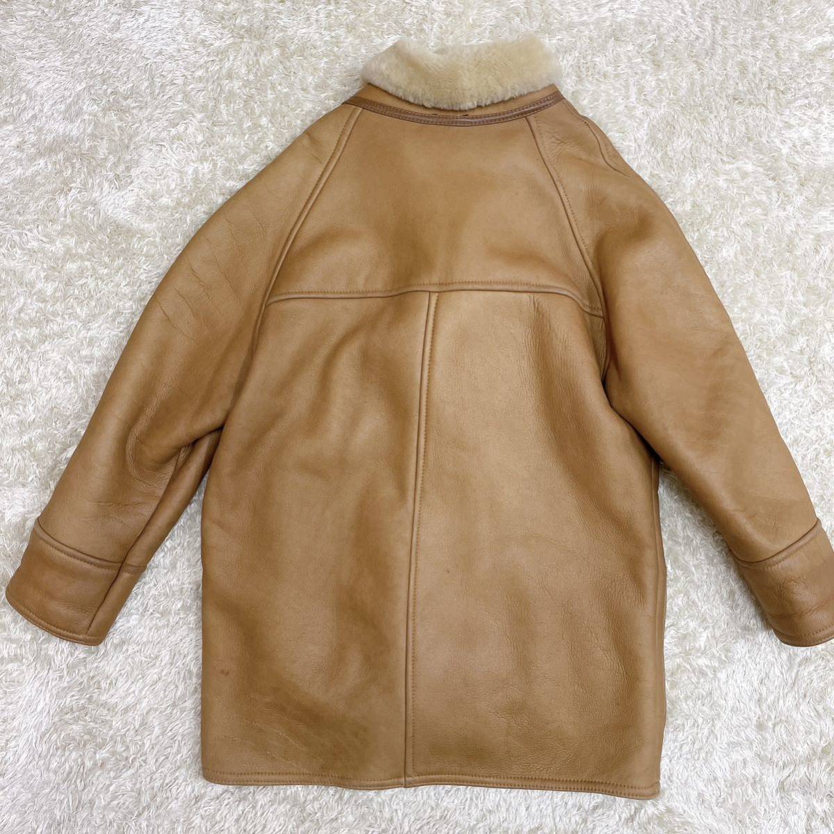 極上のレザー】希少XL相当 ムートンコート ジャケット レザー 羊革 