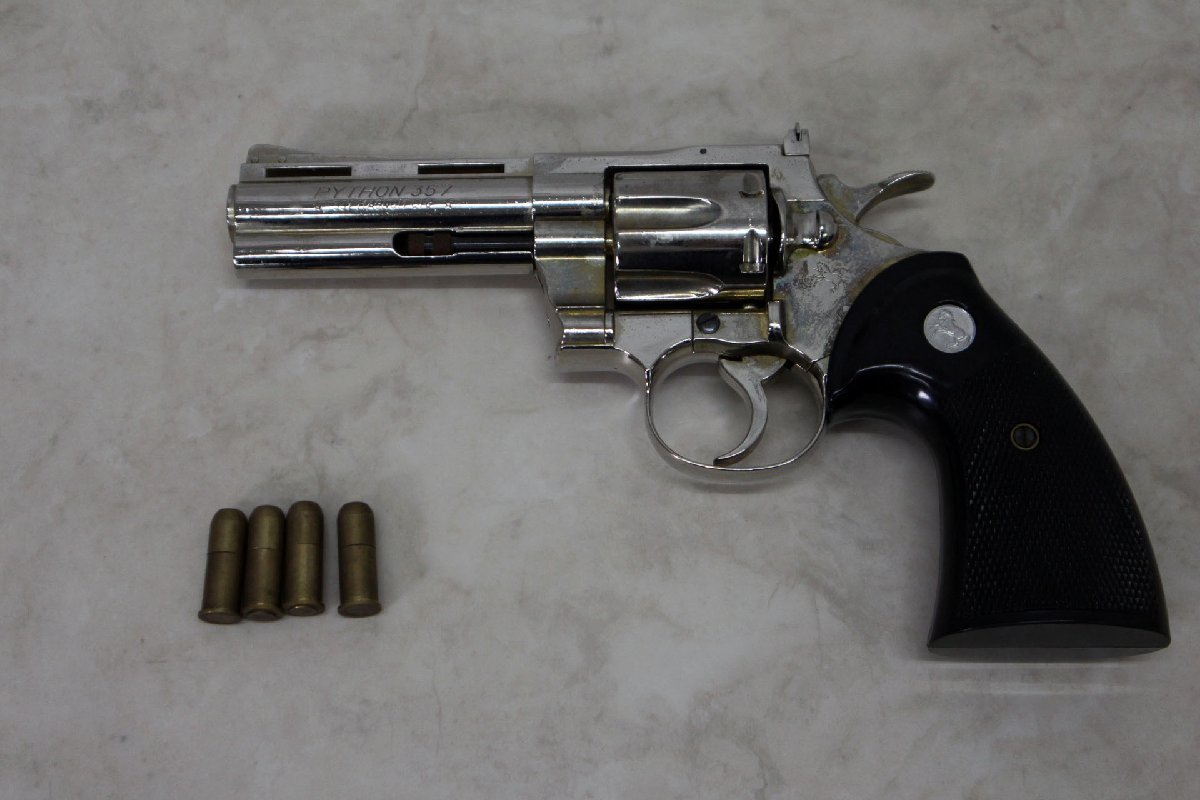 □中古品□※色焼けあり KOKUSAI モデルガン パイソン357 357 MAGNUM
