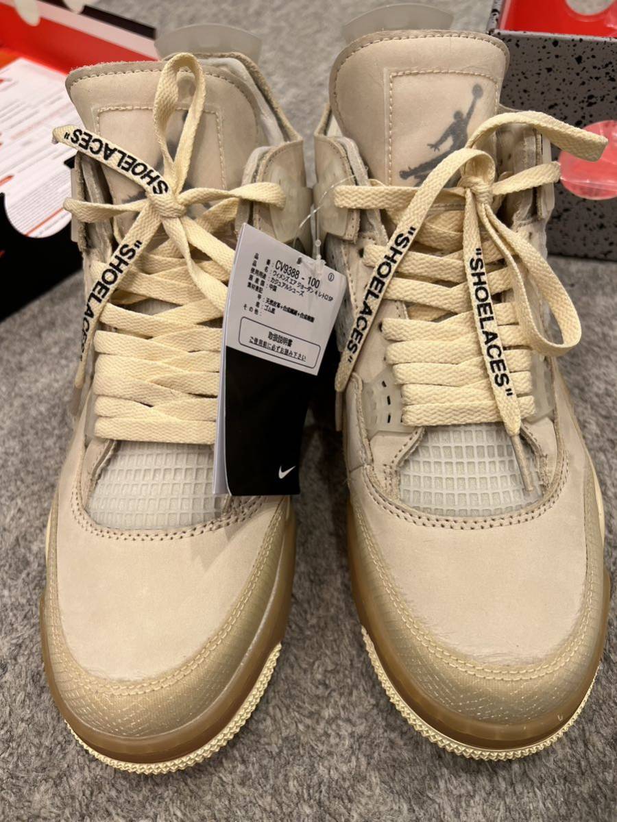 NIKE×OFF-WHITE/ナイキ×オフホワイト WMNS AIR JORDAN 4 SP/エアジョーダン4 us10.5 wmns12