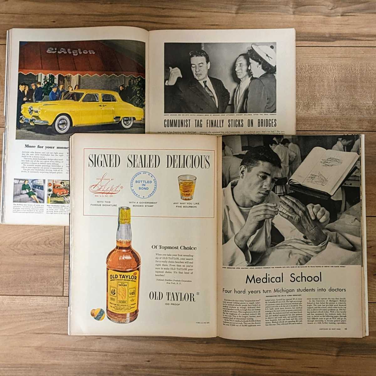 1950s 4冊□LIFE Magazine□ライフ□洋雑誌□アンティーク