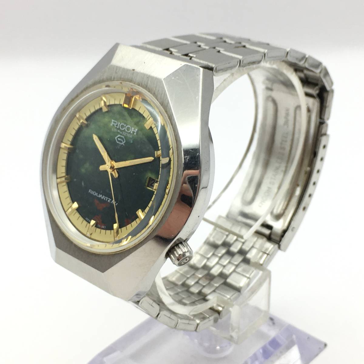 ST-574 RICOH/リコー RIQUARTZ 3針 Date デイト メンズ クォーツ 