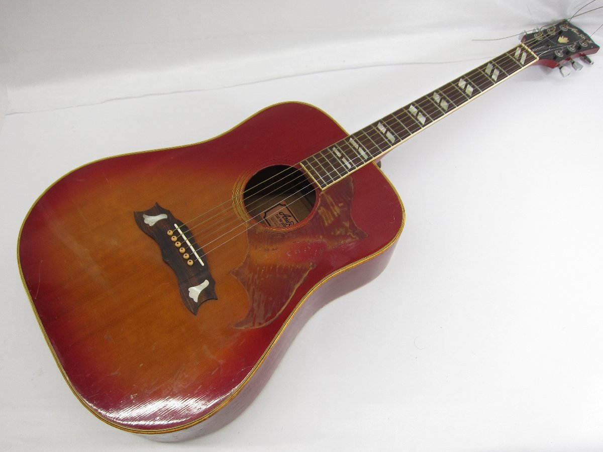 1円スタート!! Aria Pro II WD-35CH DOVE モデル ジャンク アコースティックギター ◎U3114