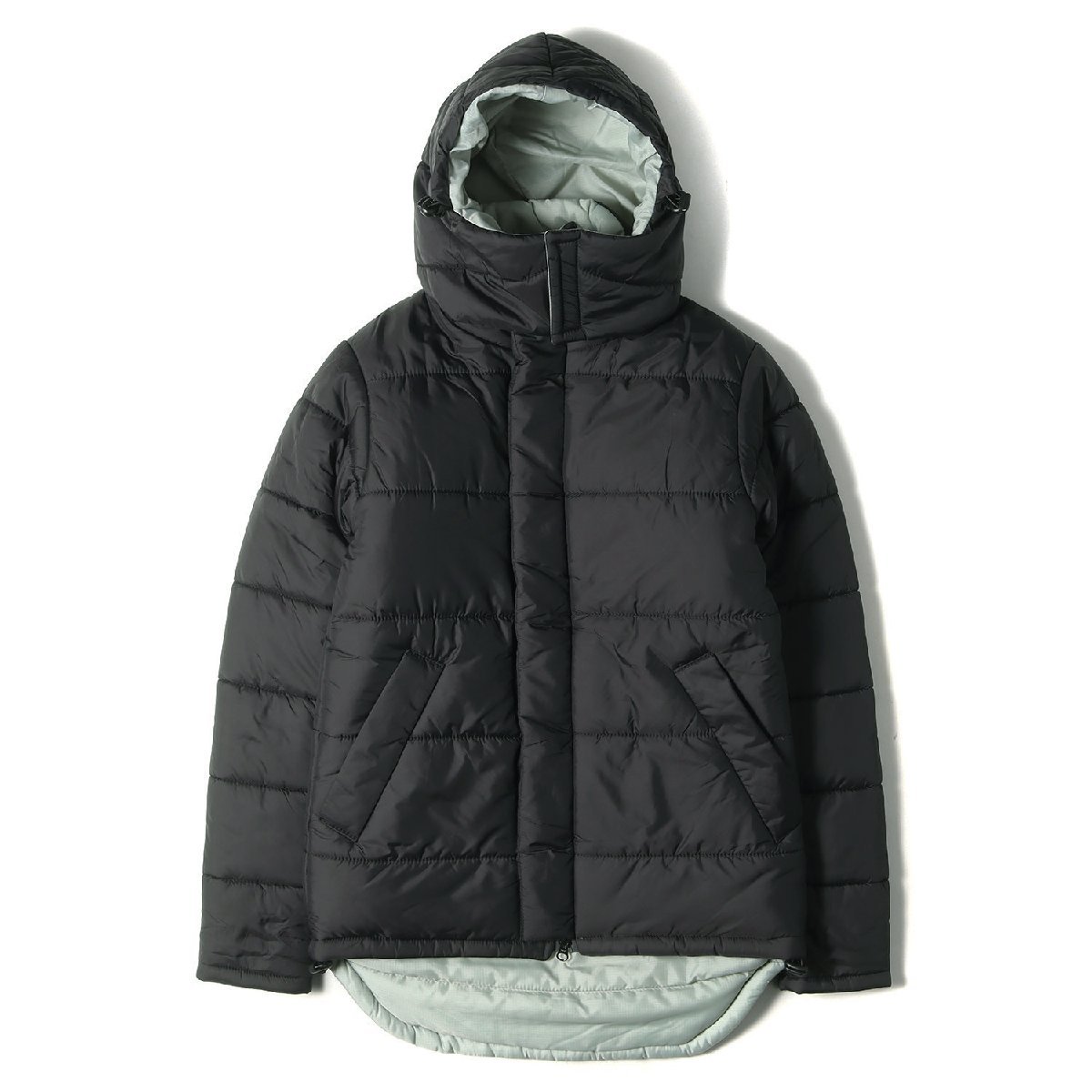 ripvanwinkle リップヴァンウィンクル Snugpak スナグパック リバーシブル ナイロン パデッドジャケット 中綿 ブラック グレー系 S コラボ