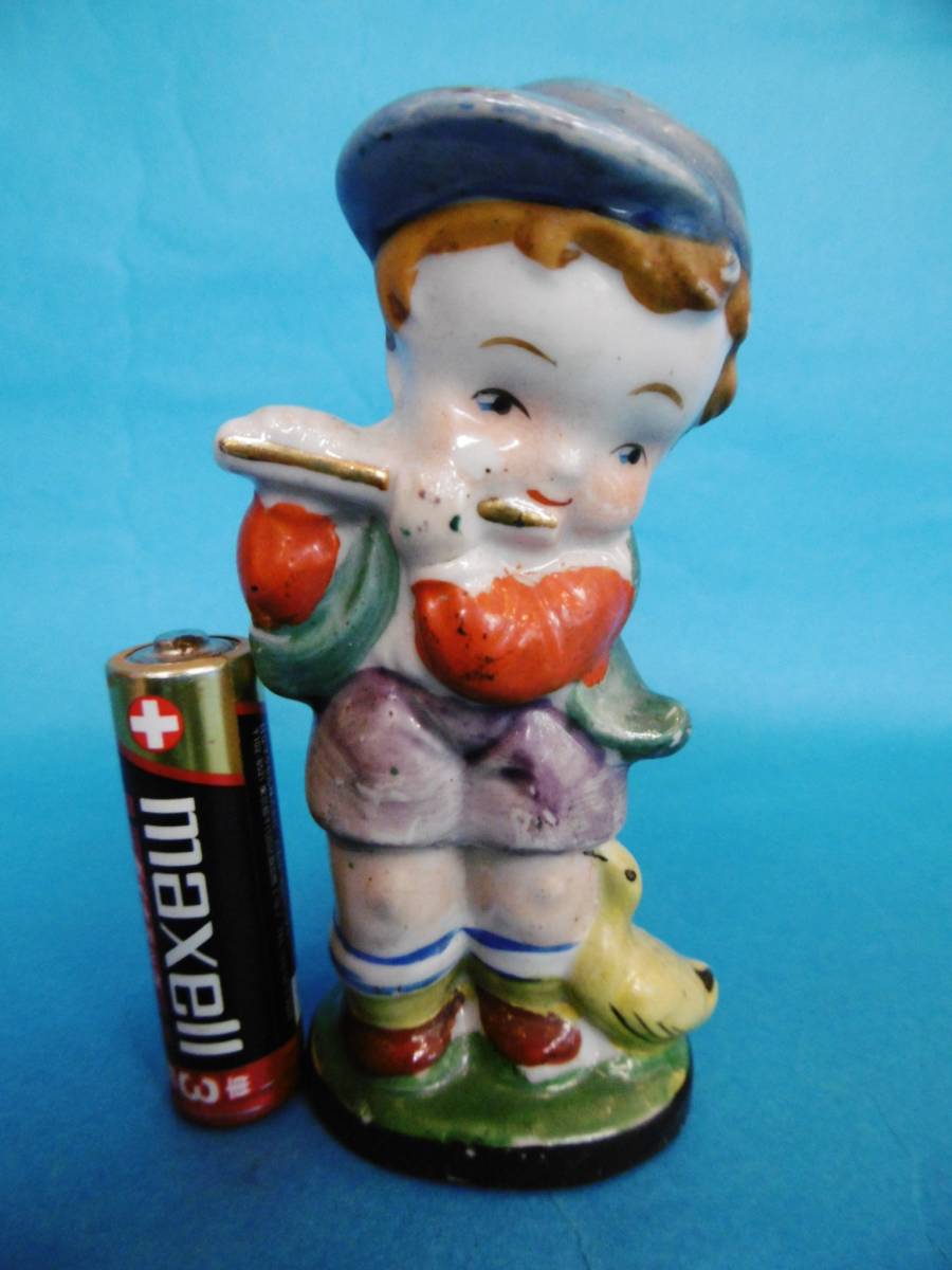 人気定番，限定SALE オキュパイドジャパン 横笛を吹く男の子/足許にアヒル/陶製人形/置物/昔雑貨昭和レトロ(その他)｜売買されたオークション情報、yahooの商品情報をアーカイブ公開 - オークファン その他