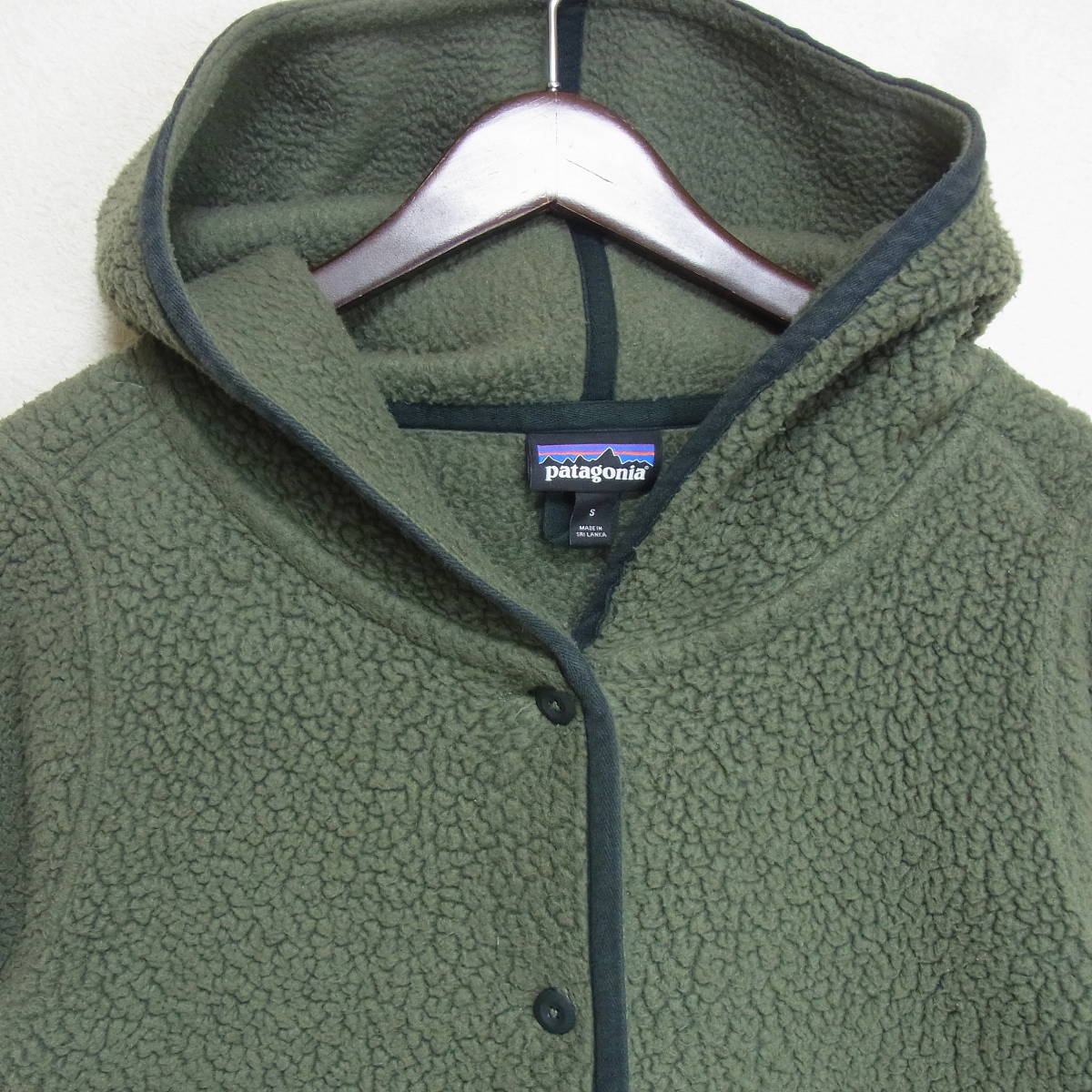 Patagonia パタゴニア RN51884 フード付き ボアジャケット グリーン S 