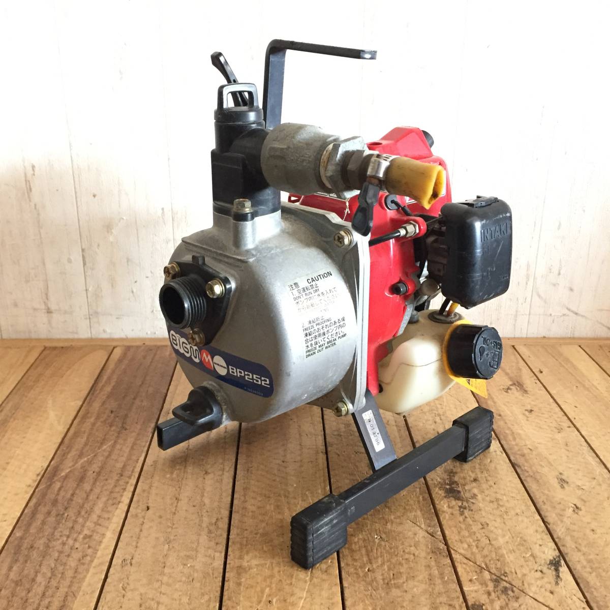 ▽丸山製作所 BIG-M BP252 エンジンポンプ 灌水ポンプ 電動工具 赤 