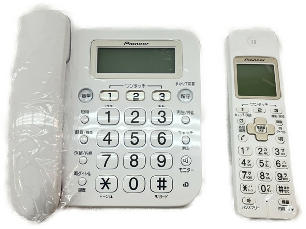 Pioneer TF-SA15S W デジタルコードレス電話機 子機1台付き 未使用 C7084332 パイオニア TF-SA15S-W Pioneer 留守電パイオニア デジタルコードレス TF-SD15シリーズ