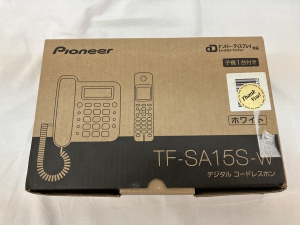 Pioneer TF-SA15S W デジタルコードレス電話機 子機1台付き 未使用 C7084332 パイオニア TF-SA15S-W Pioneer 留守電パイオニア デジタルコードレス TF-SD15シリーズ