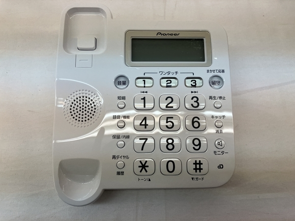 Pioneer TF-SA15S W デジタルコードレス電話機 子機1台付き 未使用 C7084332 パイオニア TF-SA15S-W Pioneer 留守電パイオニア デジタルコードレス TF-SD15シリーズ
