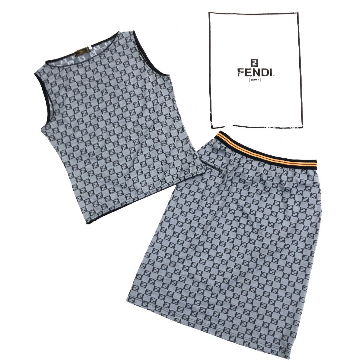 FENDI ズッカ柄 - フェンディ パンツ ニット タートルネック 