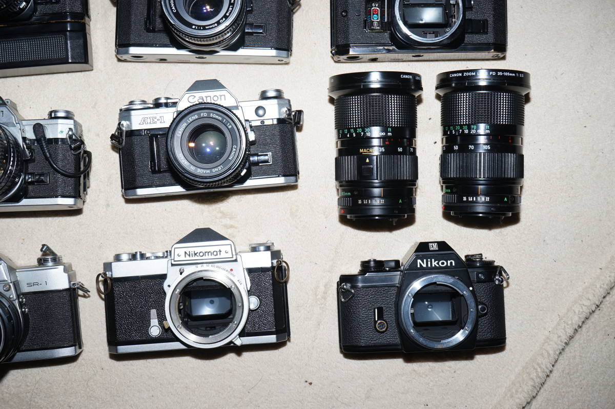 CANON(その他)フィルムカメラ11台レンズ10個ジャンクセット品