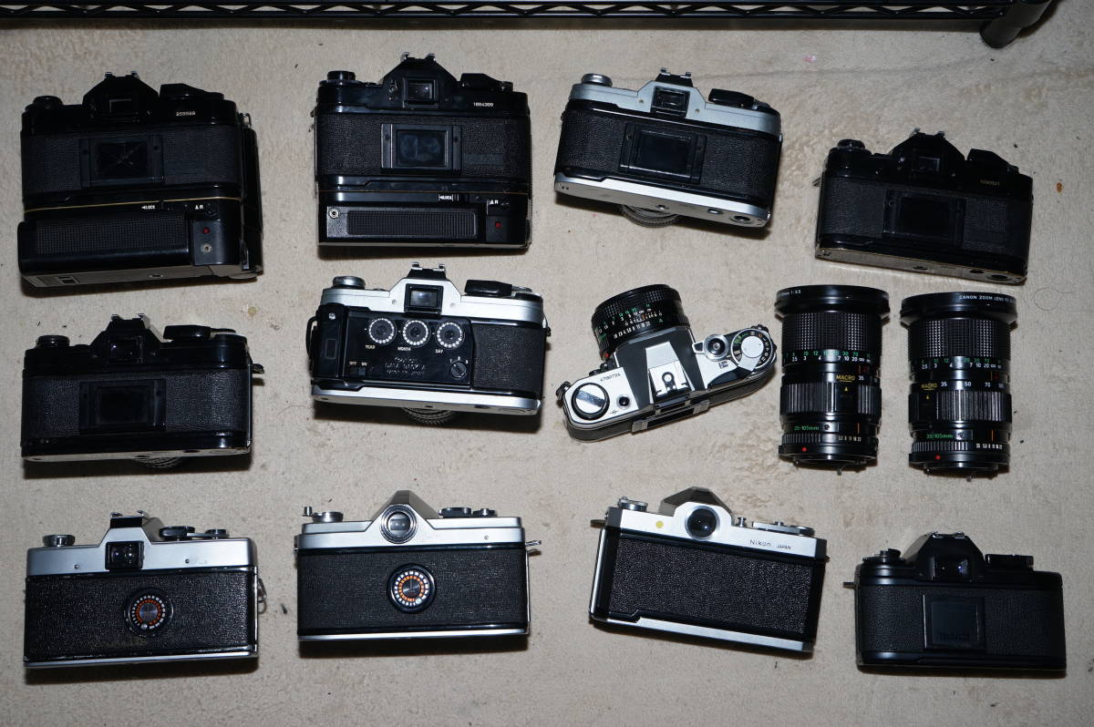キャノンフィルムカメラセット❗️ CANON(その他)フィルムカメラ11台レンズ10個ジャンクセット品