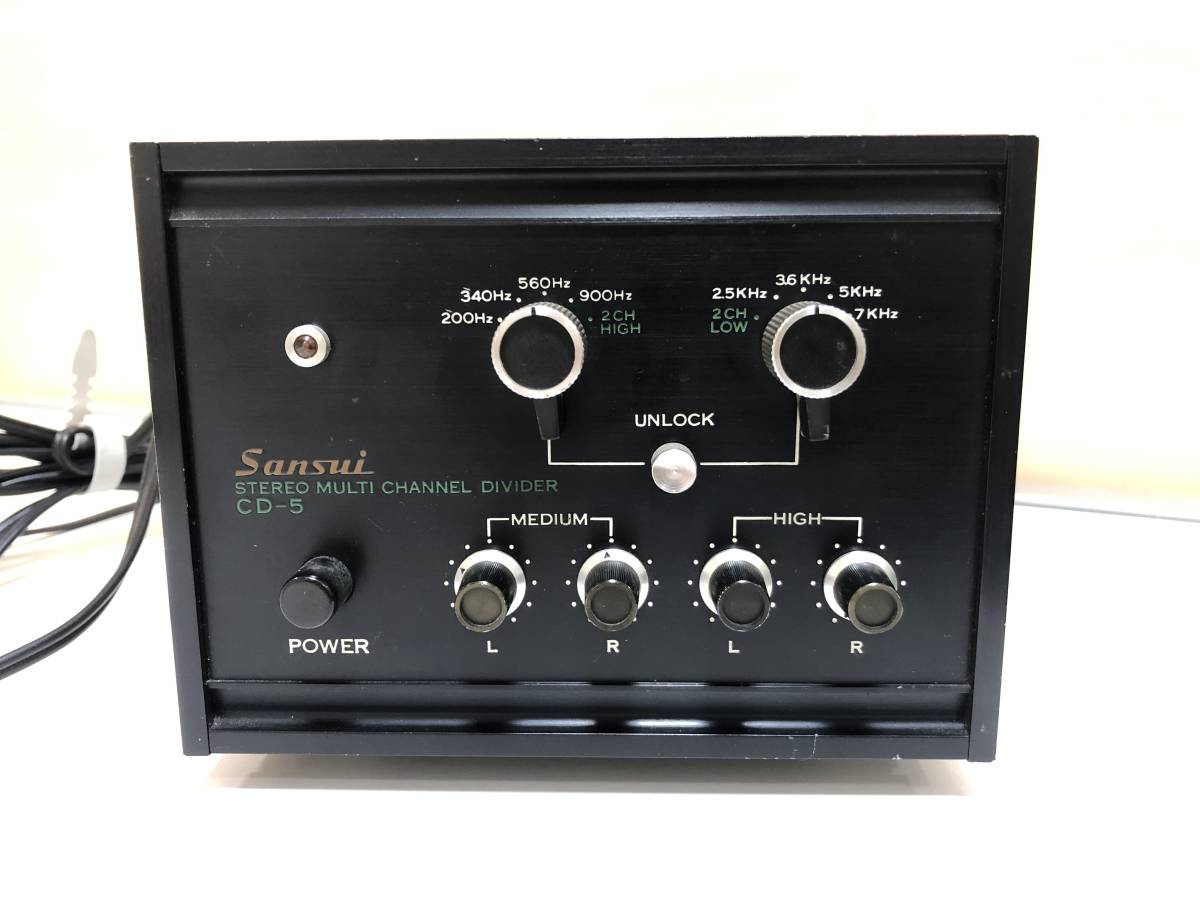 SANSUI BA-60(パワーアンプ)+CD-5 (チャンネルディバイダー) Sansui BA