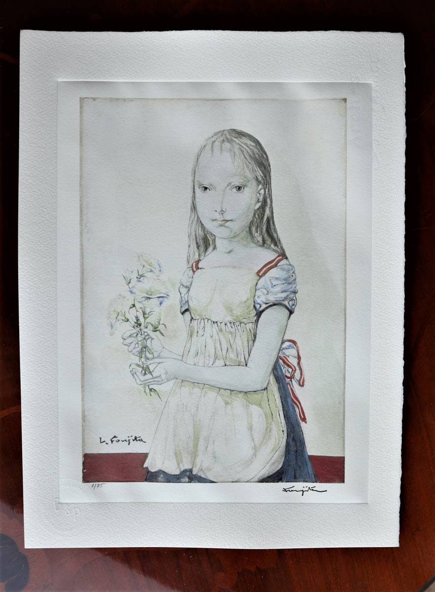 Foujita レオナール藤田嗣治 - Yahoo!オークション | 少女 (Girl) 藤田